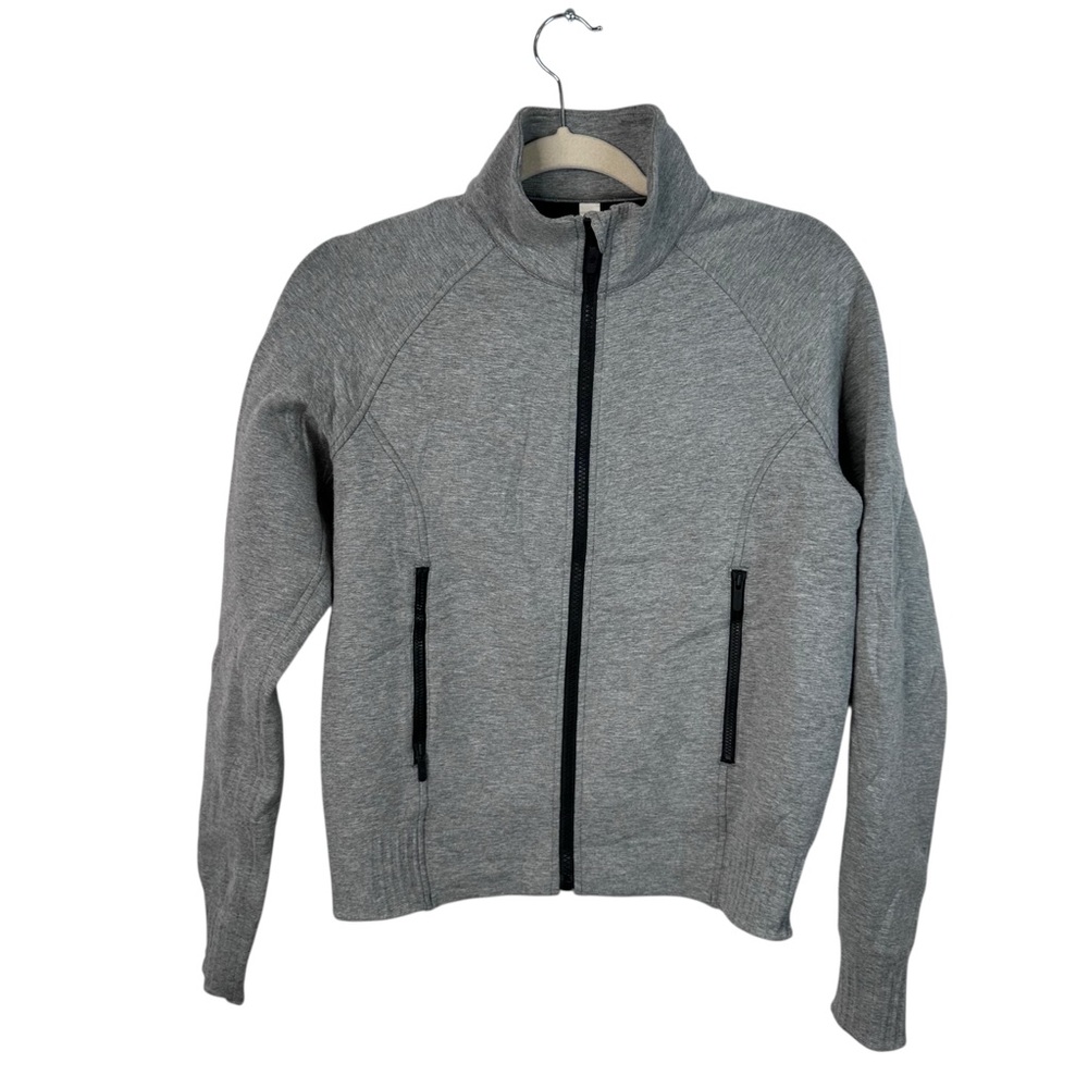 Lululemon NTS Jacket Heathered Grey/Black Women’s S Trending Athleisure Layering - Picture 3 of 15